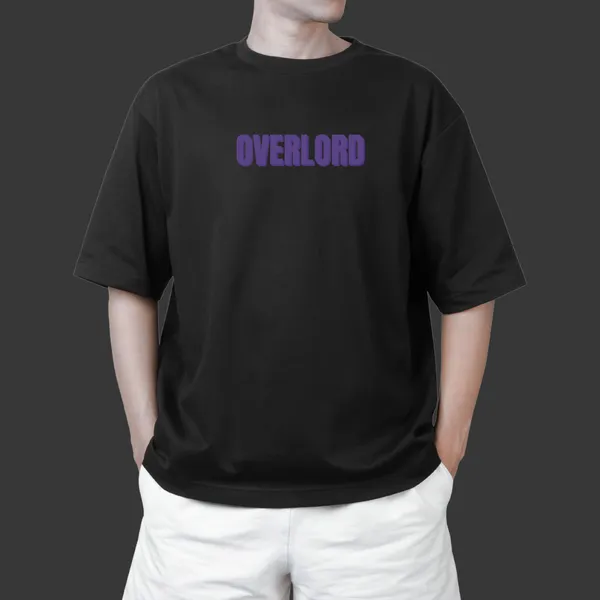 Ainz_Ooal_Gown�s_Reign_Black_Cotton_Oversize_T-Shirt_For_Men