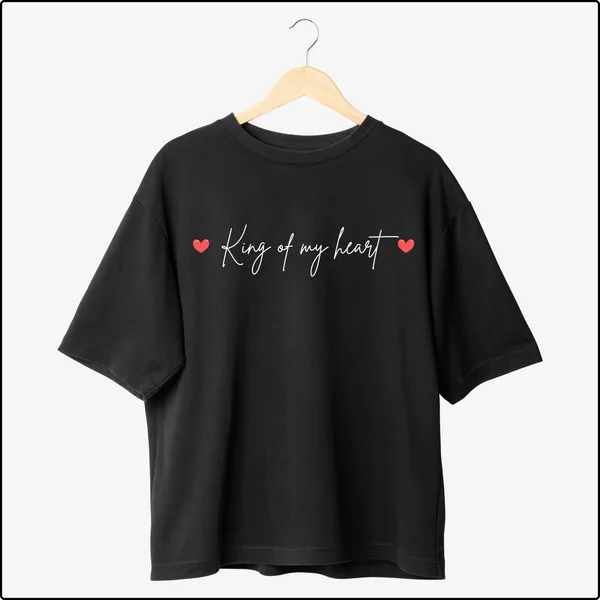 King__Of__My_Heart_Black_Cotton_Oversize_T-Shirt_For_Men