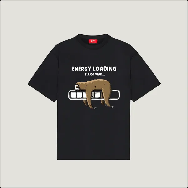 Sloth_Energy_Charge_Relax_Recharge_Black_Cotton_Regular_T-shirt_For_Men
