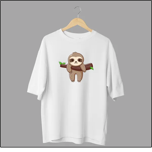 I_Am_Not_Lazy_Oversize_Fun_White_100%_Cotton_T-shirt_For_Men