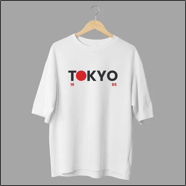 Tokyo_1985_White_Cotton_Oversize_T-Shirt_For_Men