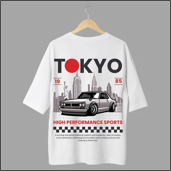 Tokyo_1985_White_Cotton_Oversize_T-Shirt_For_Men