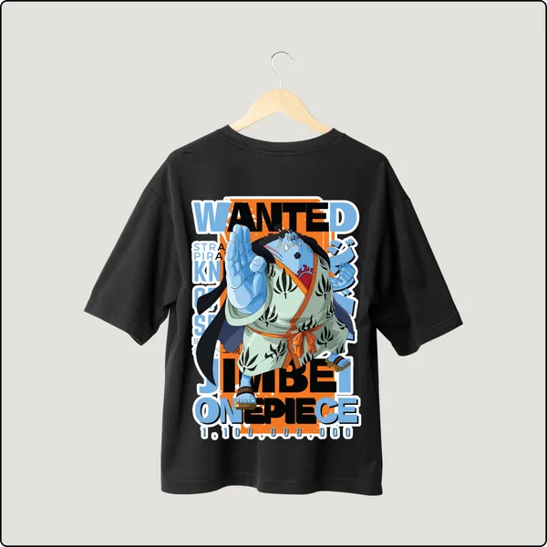 Jinbe�s_Tide_Black_Cotton_Regular_T-shirt_For_Men