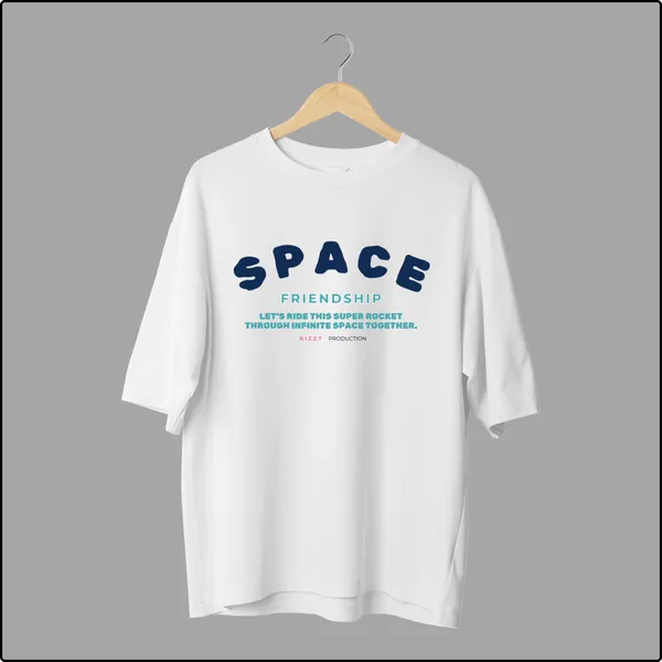 Space_White_Cotton_Oversize_T-Shirt_For_Men