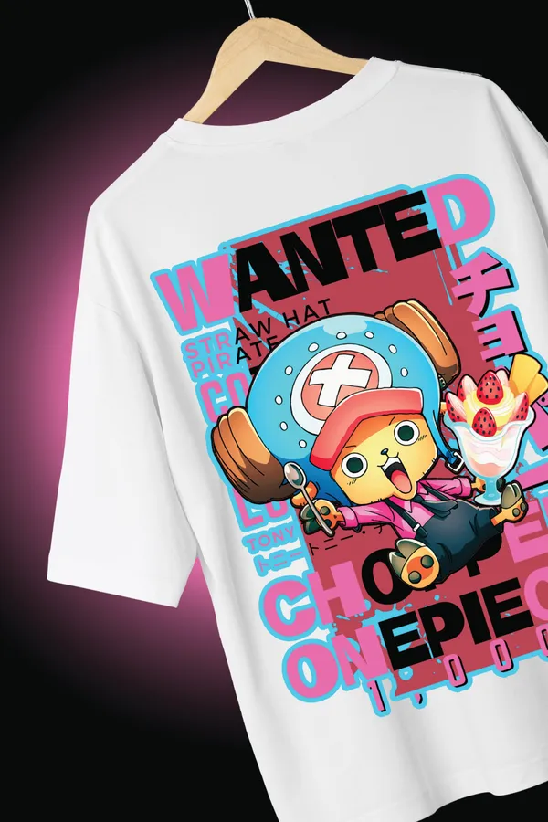 Choppers_Sweet_Escape_Oversize_White_100%_Cotton_T-shirt