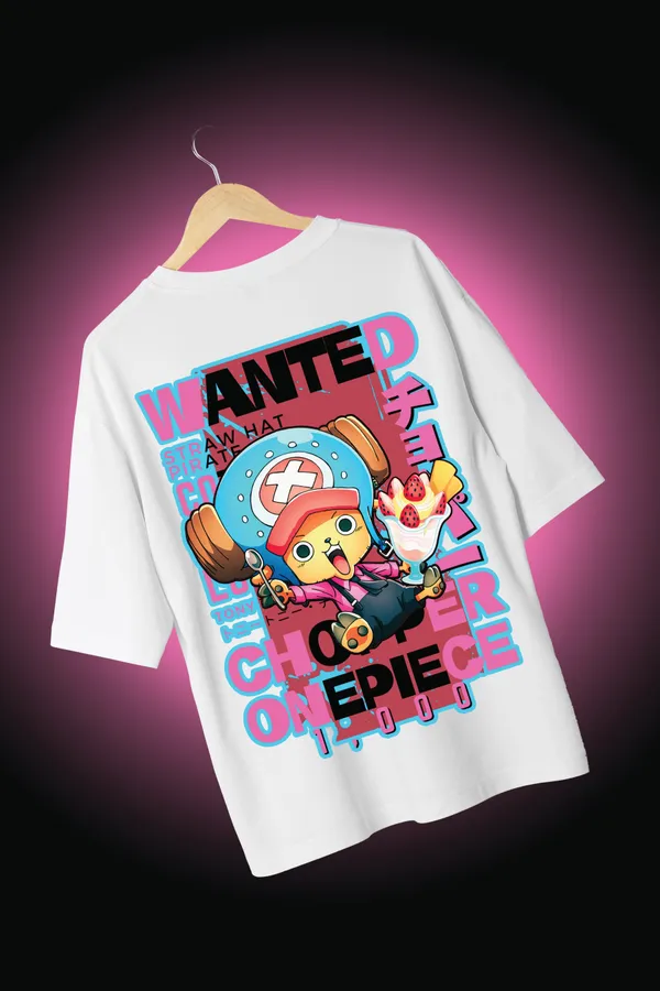 Choppers_Sweet_Escape_Oversize_White_100%_Cotton_T-shirt
