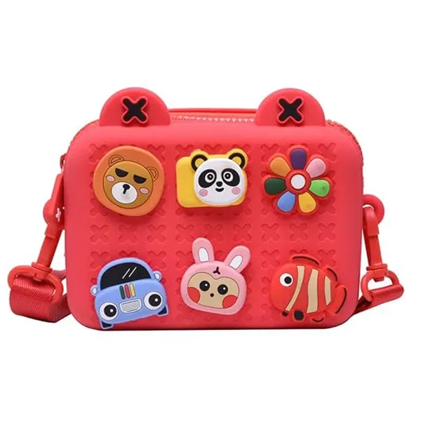 Multicolor_Kids_Cartoon_Silicon_Crossbody_Bag_(18.2_X_7.2_X_15_Cm)