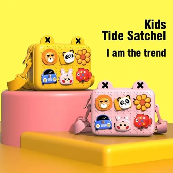 Multicolor_Kids_Cartoon_Silicon_Crossbody_Bag_(18.2_X_7.2_X_15_Cm)