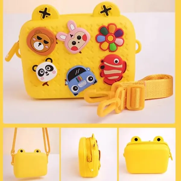 Multicolor_Kids_Cartoon_Silicon_Crossbody_Bag_(18.2_X_7.2_X_15_Cm)