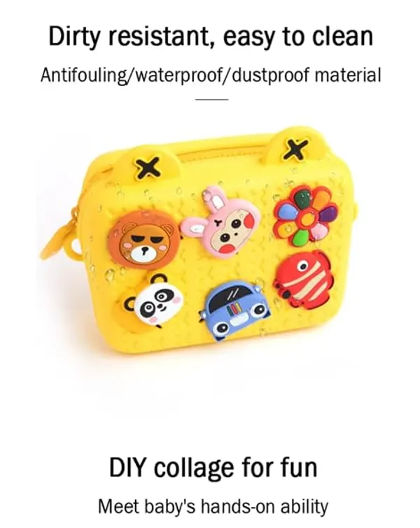 Multicolor_Kids_Cartoon_Silicon_Crossbody_Bag_(18.2_X_7.2_X_15_Cm)