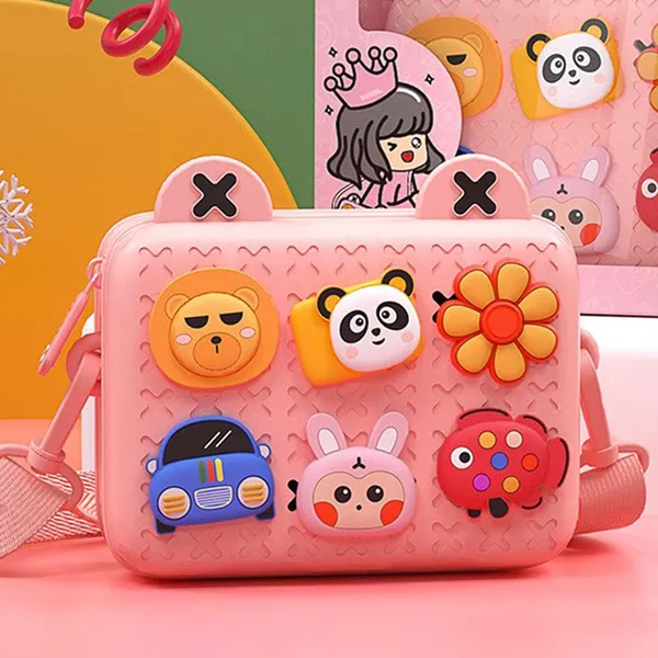 Multicolor_Kids_Cartoon_Silicon_Crossbody_Bag_(18.2_X_7.2_X_15_Cm)