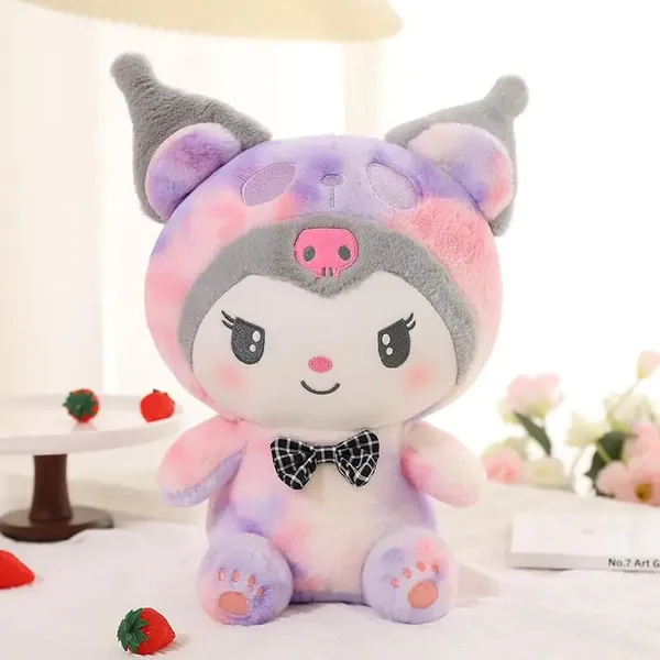 Multicolor_Kawaii_Kuromee_Soft_Plush_Toy_With_Bow_Tie_(45_Cm)