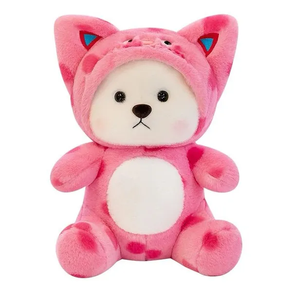 Multicolor_Spotty_Hoodie_Up_Down_Movement_Bear_Plush_Toy_(50_Cm)