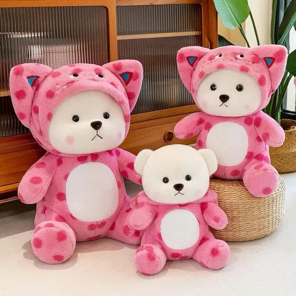 Multicolor_Spotty_Hoodie_Up_Down_Movement_Bear_Plush_Toy_(50_Cm)