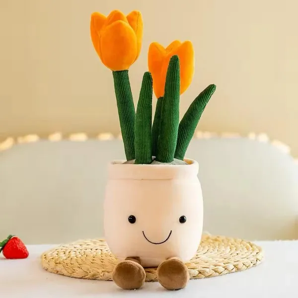 Orange_Rose_Plush_Bouquet_Stuffed_Artificial_Plant_(15D_X_15W_X_30H_Cm)