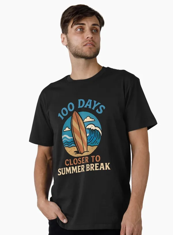 100_Days_Closer_to_Summer_Break_Premium_T-Shirt