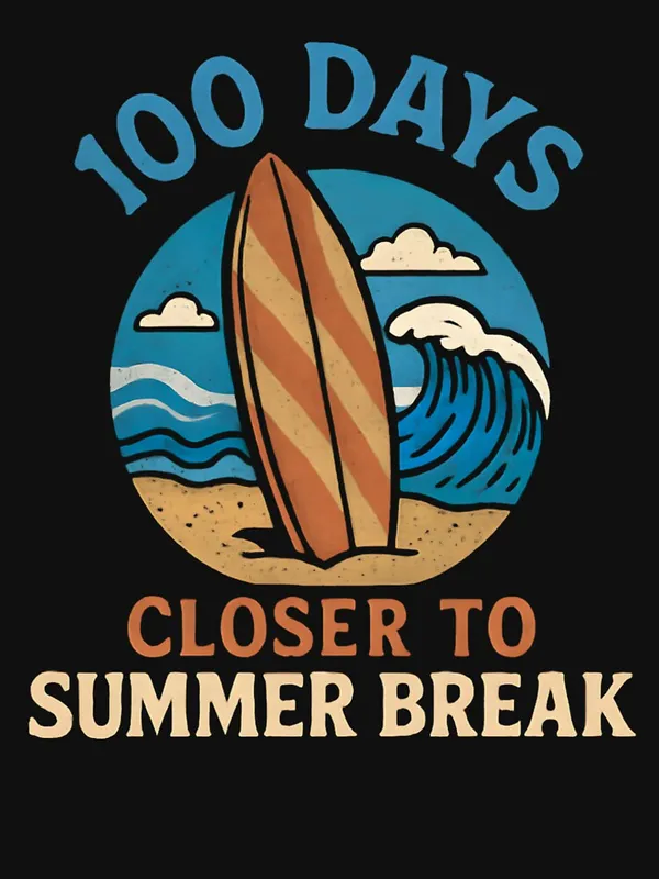 100_Days_Closer_to_Summer_Break_Premium_T-Shirt