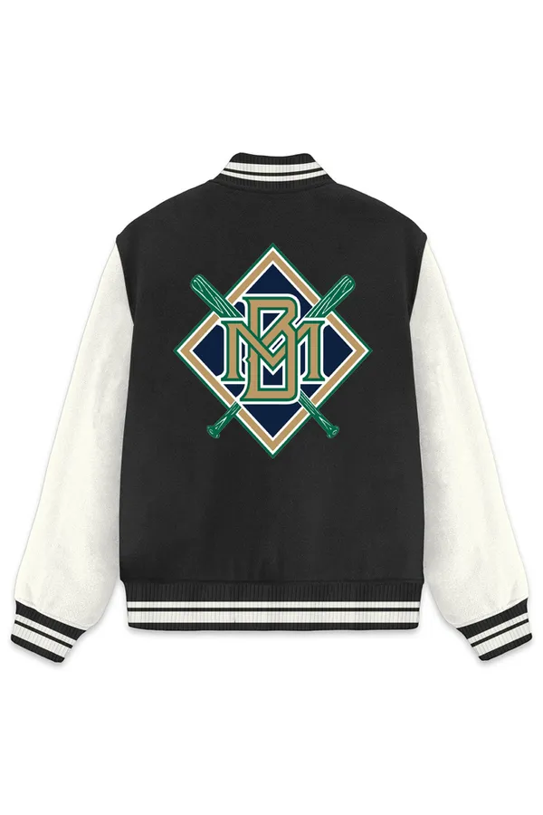 Milwaukee_Brewers_Baseball_Poly_Ponte_Track_Jacket__For_All_Seasons_Round_Neck_T-Shirt_For_Men