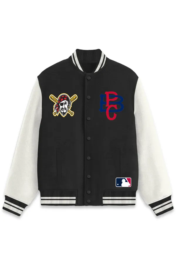 Pittsburgh_Pirates_Baseball_Poly_Ponte_Track_Jacket__For_All_Seasons_Round_Neck_T-Shirt_For_Men