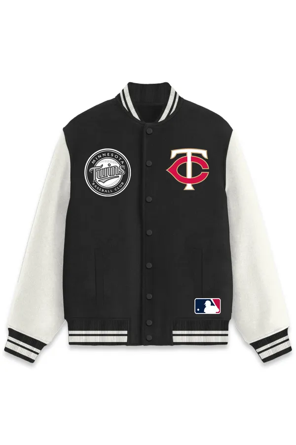 Minnesota_Twins_Baseball_Poly_Ponte_Track_Jacket__For_All_Seasons_Round_Neck_T-Shirt_For_Men