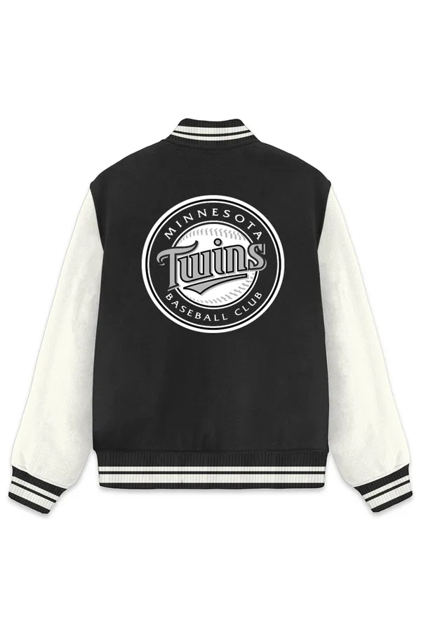 Minnesota_Twins_Baseball_Poly_Ponte_Track_Jacket__For_All_Seasons_Round_Neck_T-Shirt_For_Men