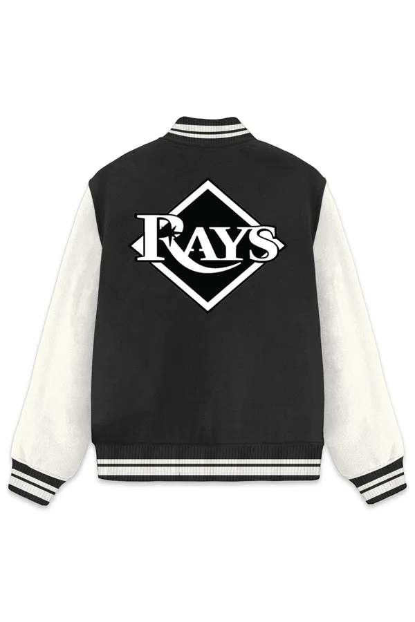 Tampa_Bay_Rays_Baseball_Poly_Ponte_Track_Jacket__For_All_Seasons_Round_Neck_T-Shirt_For_Men