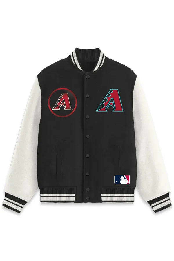 Arizona_Diamondbacks_Baseball_Poly_Ponte_Track_Jacket__For_All_Seasons_Round_Neck_T-Shirt_For_Men