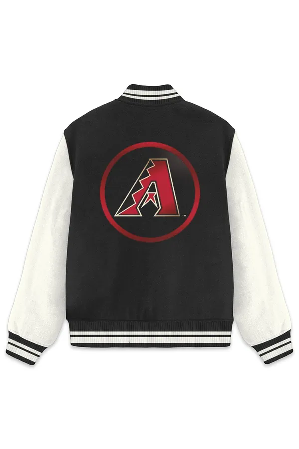Arizona_Diamondbacks_Baseball_Poly_Ponte_Track_Jacket__For_All_Seasons_Round_Neck_T-Shirt_For_Men