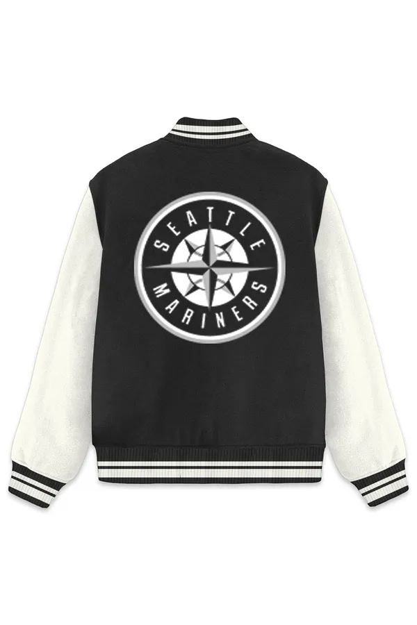 Seattle_Mariners_Baseball_Poly_Ponte_Track_Jacket__For_All_Seasons_Round_Neck_T-Shirt_For_Men