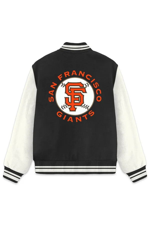 San_Francisco_Giants_Baseball_Poly_Ponte_Track_Jacket__For_All_Seasons_Round_Neck_T-Shirt_For_Men