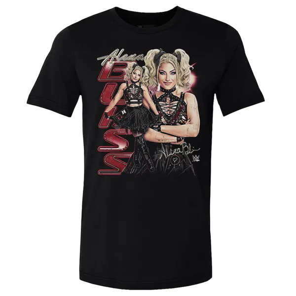 500_Level_Black_Alexa_Bliss_Vintage__Round_Neck_T-Shirt_For_Men