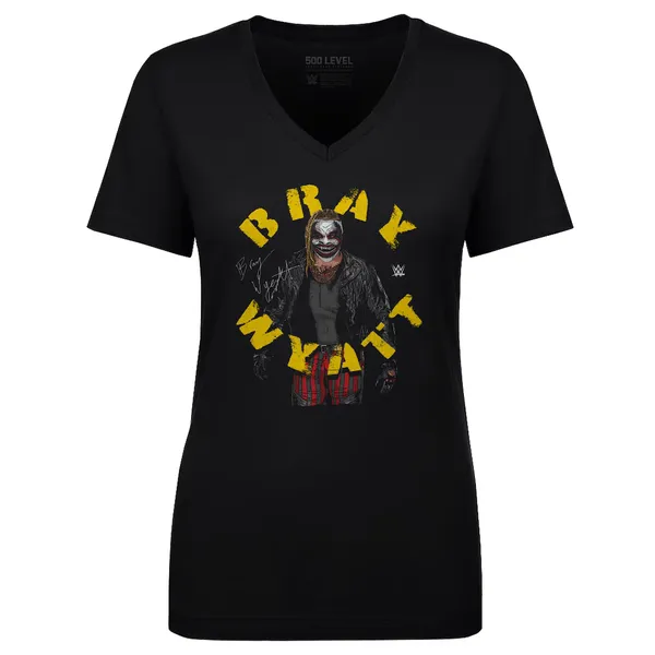 500_Level_Black_Bray_Wyatt_Arch_Name_V-Neck_T-Shirt