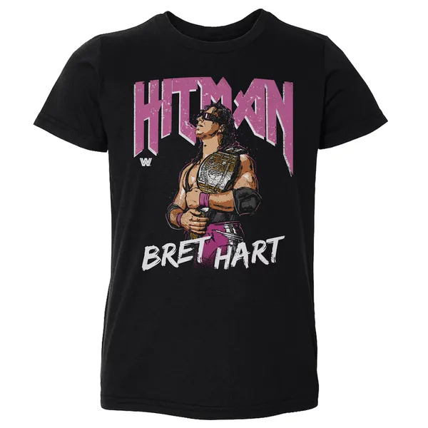 500_Level_Black_Bret_Hart_Hitman_T-Shirt