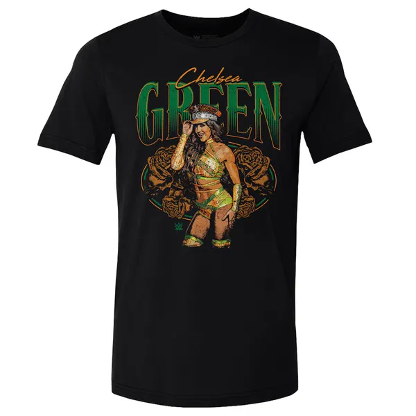 500_Level_Black_Chelsea_Green_Flowers_T-Shirt