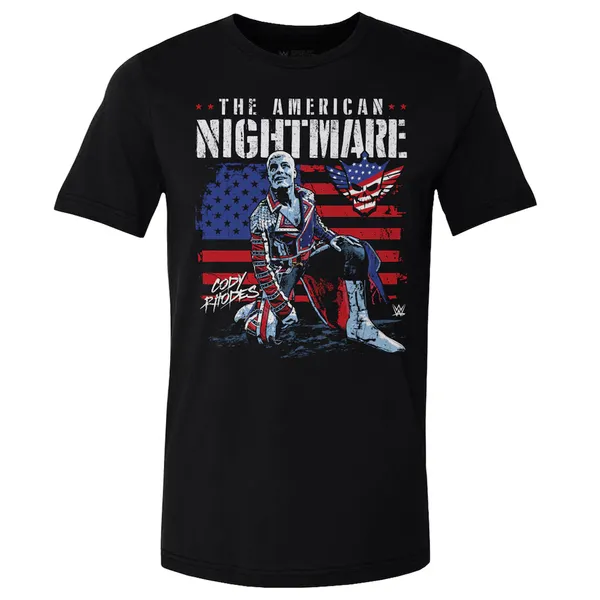 500_Level_Black_Cody_Rhodes_American_Flag_T-Shirt