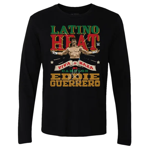 500_Level_Black_Eddie_Guerrero_Mi_Campeon_Long_Sleeve_T-Shirt