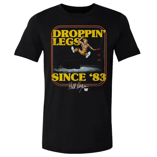 500_Level_Black_Hulk_Hogan_Droppin'_Legs_Since_'83_T-Shirt