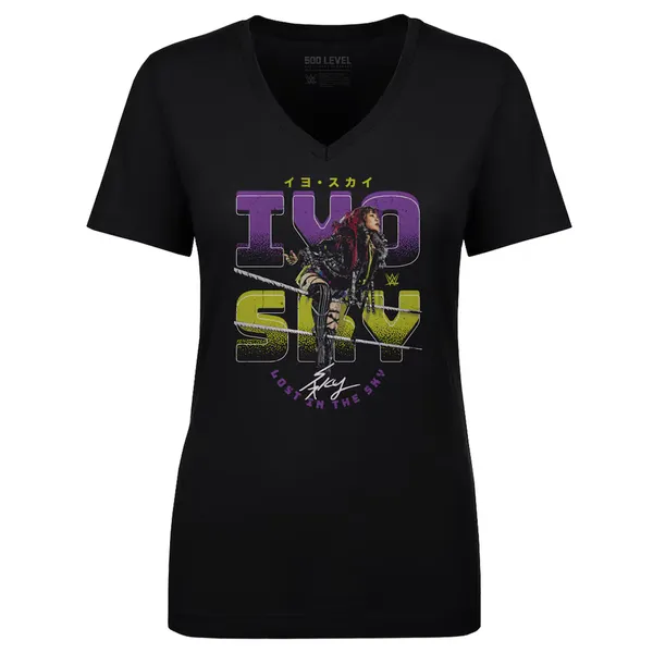 500_Level_Black_IYO_SKY_Ropes_V-Neck_T-Shirt