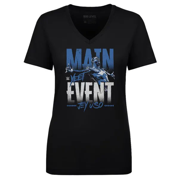 500_Level_Black_Jey_Uso_V-Neck_T-Shirt