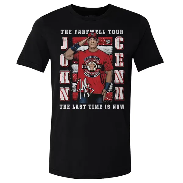 500_Level_Black_John_Cena_Farewell_Tour_2025__Round_Neck_T-Shirt_For_Men