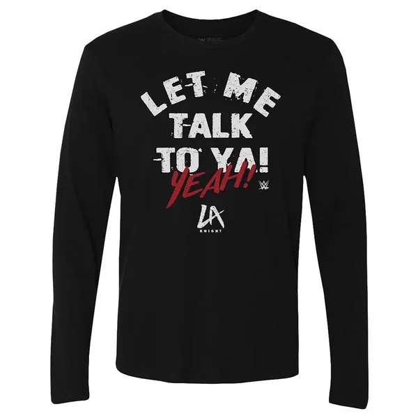 500_Level_Black_LA_Knight_Let_Me_Talk_To_Ya!_Long_Sleeve_T-Shirt