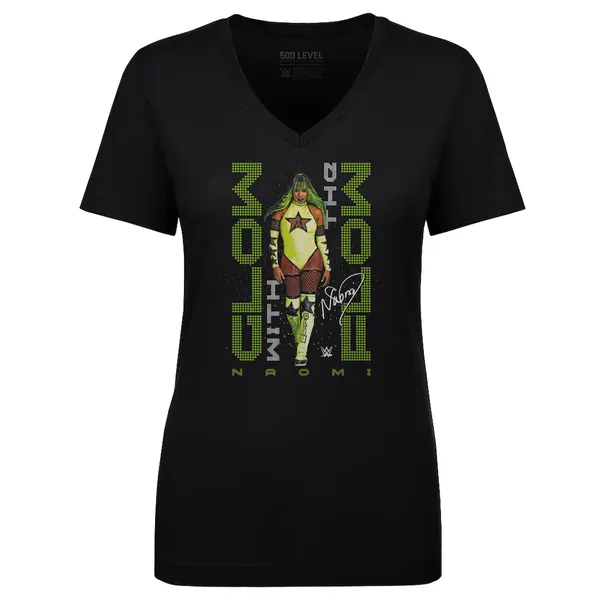 500_Level_Black_Naomi_Glow_With_The_Flow_Pose_V-Neck_T-Shirt