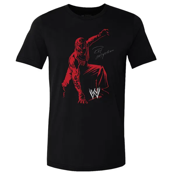 500_Level_Black_Rey_Mysterio_Illustration_T-Shirt