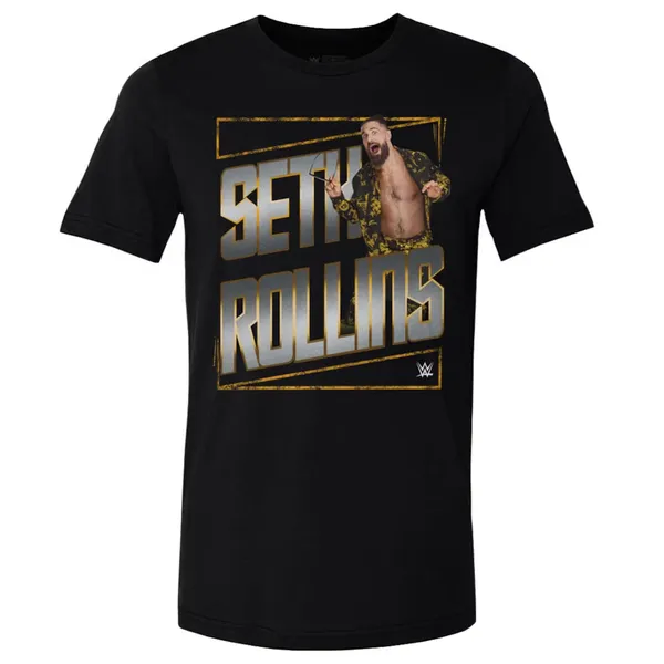 500_Level_Black_Seth_Rollins_Gold_T-Shirt