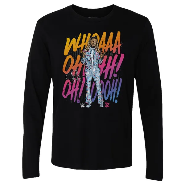 500_Level_Black_Seth_"Freakin"_Rollins_Entrance_Chant_Long_Sleeve_T-Shirt