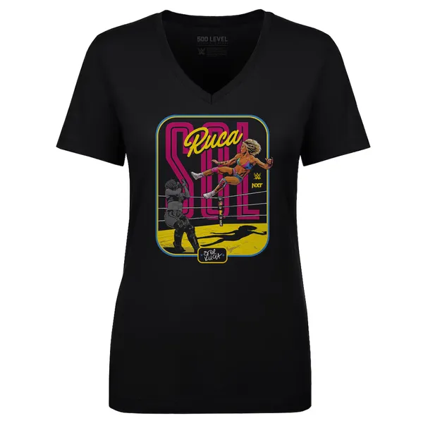 500_Level_Black_Sol_Ruca_Kick_V-Neck_T-Shirt