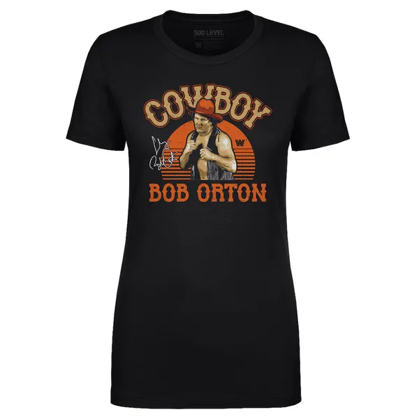 500_Level_Black_“Cowboy”_Bob_Orton_Retro_Superstar_T-Shirt