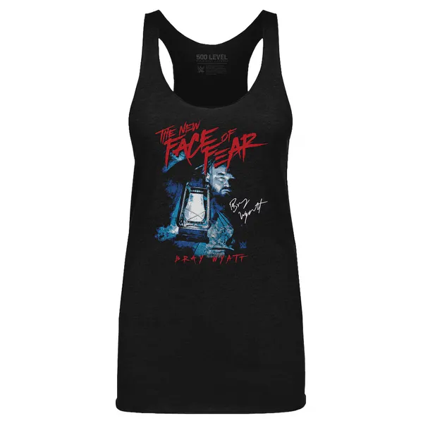 500_Level_Heather_Black_Bray_Wyatt_The_New_Face_of_Fear_Tri-Blend_Tank_Top