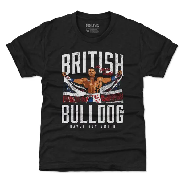 500_Level_Heather_Black_British_Bulldog_Short_Sleeve_T-Shirt