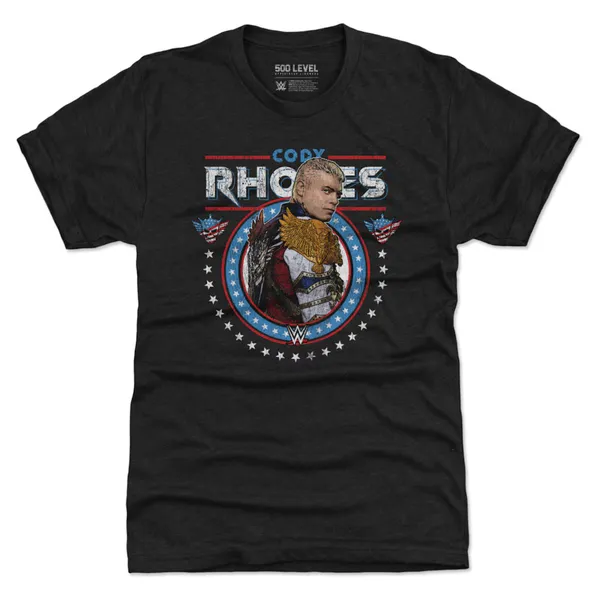 500_Level_Heather_Black_Cody_Rhodes_Gritty_Tri-Blend_T-Shirt